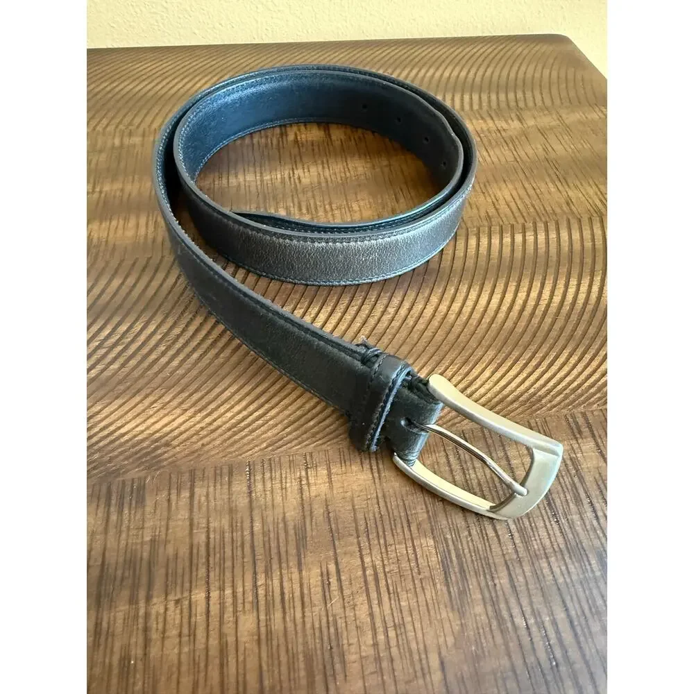 Dockers Genuine Leather Dark Brown Belt Size 36 Classic Dress Casual